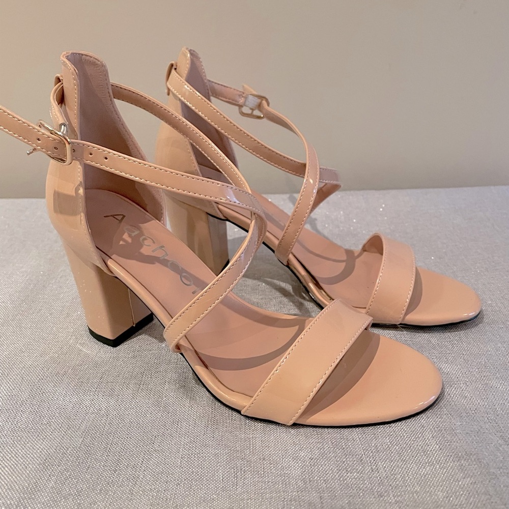 Elegant Nude Strappy Heels